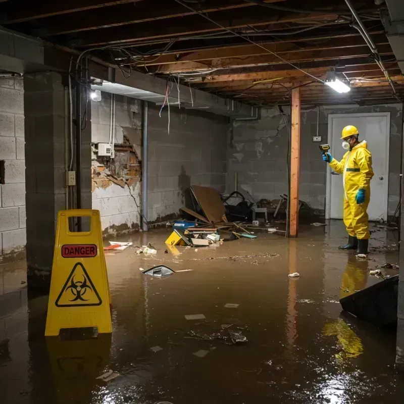 Flooded Basement Electrical Hazard in Weldon Spring, MO Property