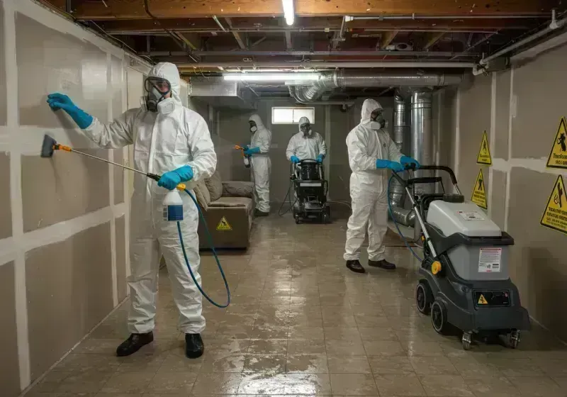 Basement Moisture Removal and Structural Drying process in Weldon Spring, MO